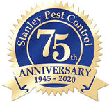 Stanley Pest Control 75th anniversary seal